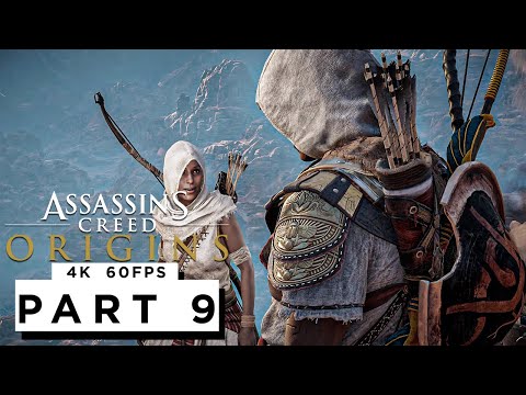 ASSASSINS CREED ORIGINS Walkthrough Gameplay Part 9 - (4K 60FPS) - No Commentary