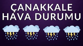Çanakkale 15 Günlük Hava Durumu