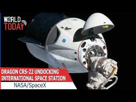 NASA/SpaceX - Cargo Dragon CRS-22 undocking ISS