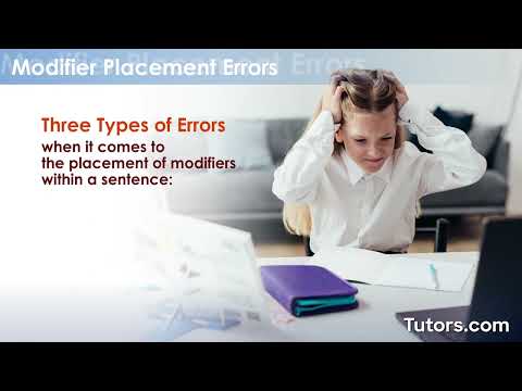 Modifiers | Definition, Types, and Examples