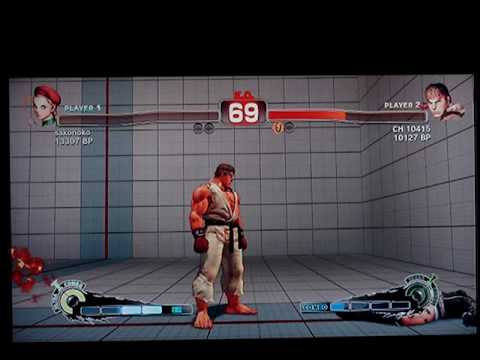 SSF4: Sako (Cammy) vs CH 10415 (Ryu) - Japanese XBL ranked