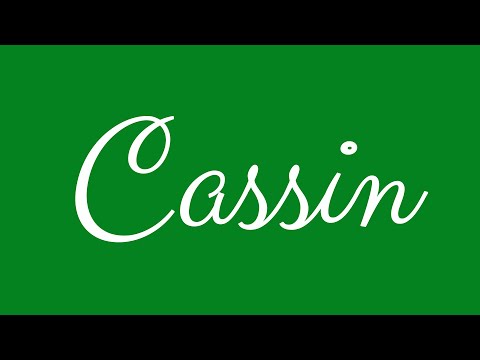 Learn how to Write the Name Cassin Signature Style in Cursive Writing