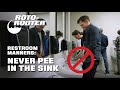 Restroom Manners Never Pee In The Sink Roto Rooter