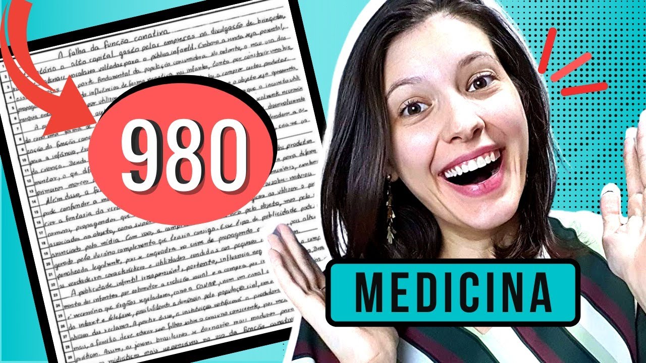 💥980 na redação e uma aprovação em medicina: Lendo o espelho da minha redação | Sarah Schollmeier