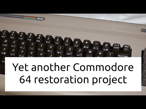 Yet another Commodore 64 restoration / retrobrighting project