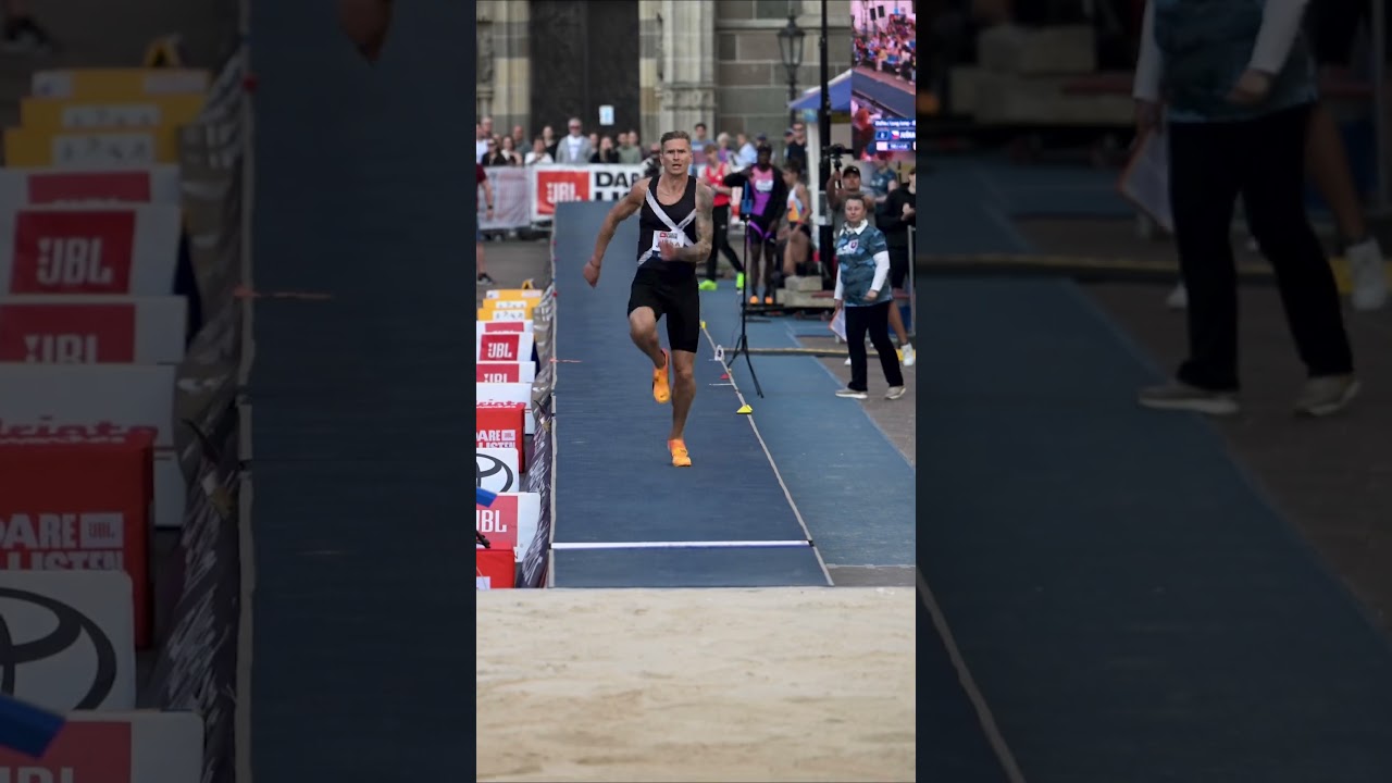 9 x Czech Champion Radek Juška goes 7.82m in round 5 @ 2025 JBL Jump Fest longjump trackandfield
