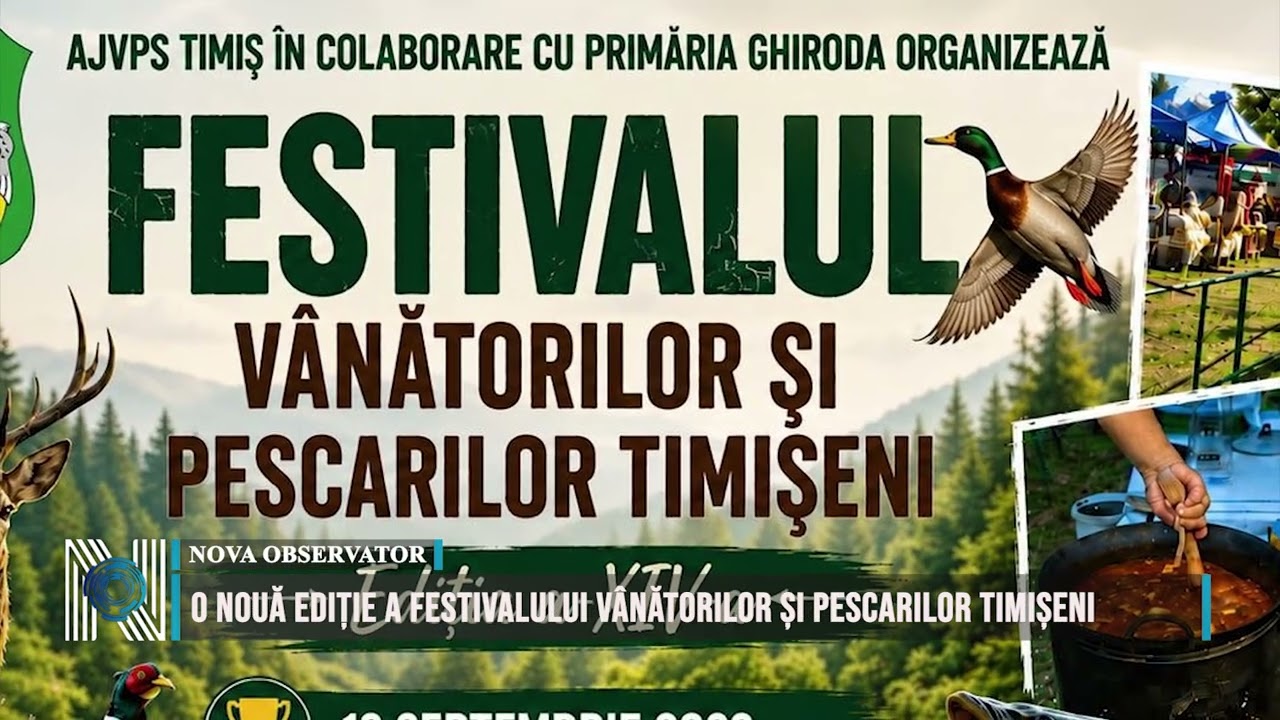 O nouă ediție a Festivalului Vânătorilor și Pescarilor Timișeni
