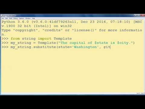 How To Format String With String Template In Python Programming Language