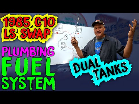 DOUBLE TROUBLE! - 85 C10 5.3 LS SWAP - Plumbing Fuel System With Original DUAL TANKS - UTX