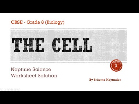 Cell Structure and Function Science Worksheet Class 8 | EduSri