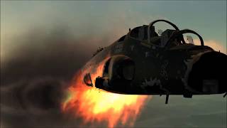 DCS World Hawk formation flight Aerobatics online server with crashes