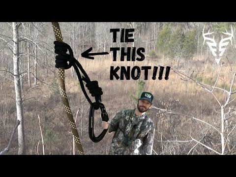 How to tie a PRUSIK knot| Beginners knot-tying guide to saddle hunting| Part 2!