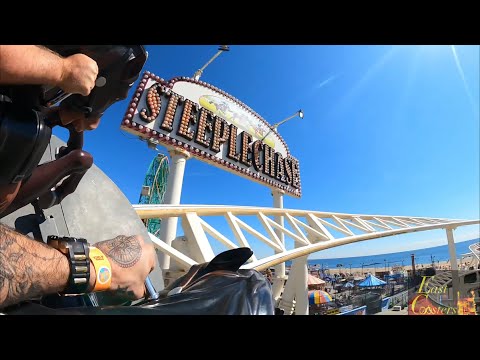 Front row point of view footage of Steeplechase