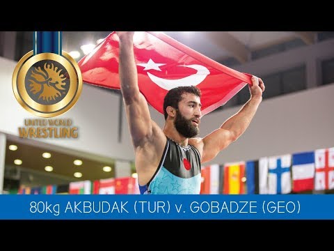 GOLD GR - 80 kg: B. AKBUDAK (TUR) df. L. GOBADZE (GEO) by VPO1, 2-1