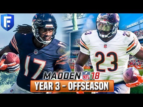 YEAR 3 FULL OFFSEASON STREAM! Madden 18 Bears Franchise | Ep.58