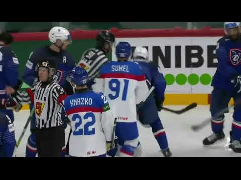 IIHF Men's Worlds: Fights Break Out at France vs. Slovakia