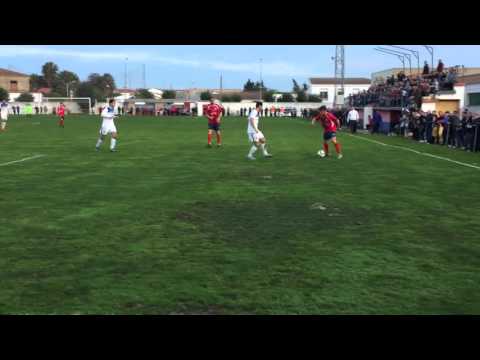 GOL DE JORGE CORONADO (1-1) ATLETICO PUEBLONUEVO 3 - CD CALAMONTE 1 (24/01/16)