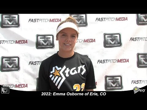 2022 Emma Osborne Outfield Softball Skills Video - Colorado Stars