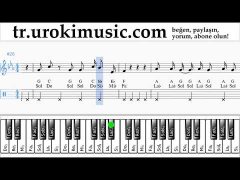 Piyano dersleri (sağ el) Camila Cabello - Real Friends Notalar Eğitim um-i723