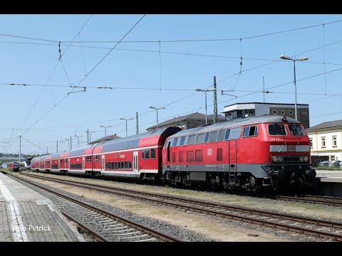 Zugverkehr in Hof HBf am 12.06.2025 - BR 218 im Swingerclub...