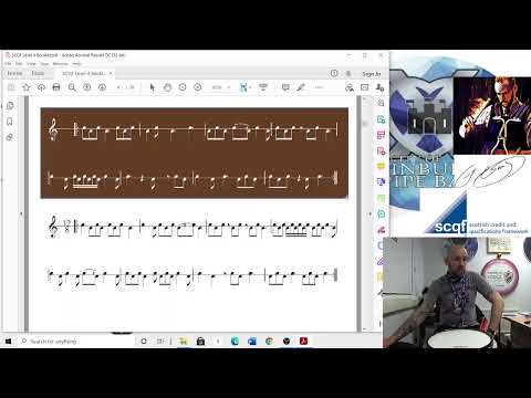 SCQF Level 4 Snare Drumming - Counting in Compound Time