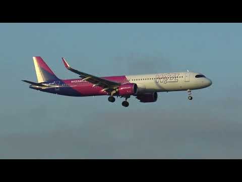 Wizz Air Airbus 321Neo 9H-WNS Landing Malaga LEMG