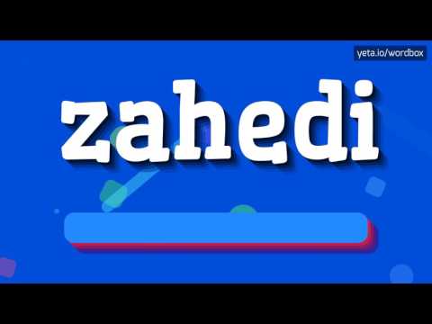 ZAHEDI - HOW TO PRONOUNCE IT!?