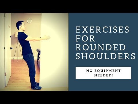 How to fix rounded shoulders - 2 exercises with no equipment