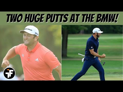 Dustin Johnson & Jon Rahm’s Putts to finish the BMW Championship | John Rahm Wins!