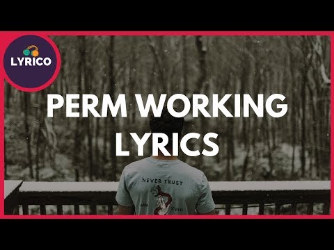 Perm - Working (Lyrics) 🎵 Lyrico TV Video