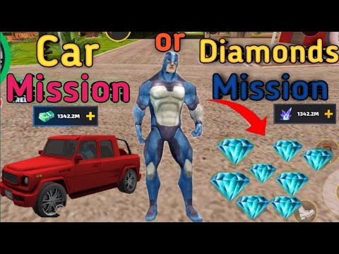 😱🤩 rope hero car mission and diamond mission l how to complete mission in rope hero vice town game