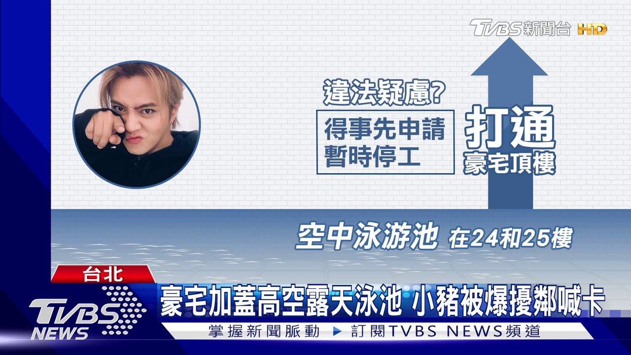 小豬爆密蓋豪宅空中泳池 惹怒鄰居急喊卡