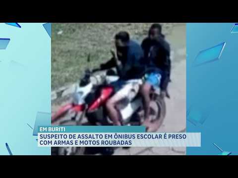 Suspeito de assaltar ônibus escolar é preso em Bacuri