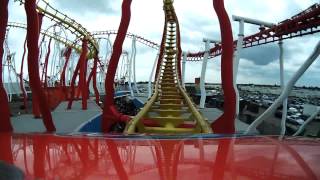preview picture of video 'Millennium Coaster Front Seat On-Ride POV Fantasy Island, Skegness'