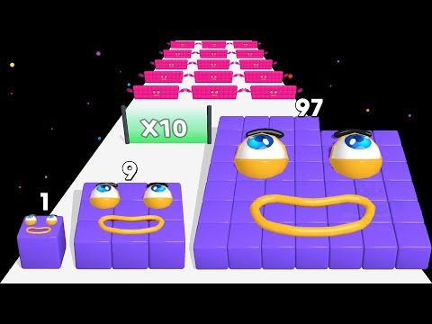 NumberBlock Run 3D - Blocks And Numbers (ASMR Gameplay) - YouTube