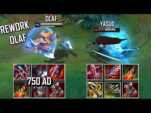 REWORK OLAF vs YASUO FULL BUILD FIGHTS & Best Moments!