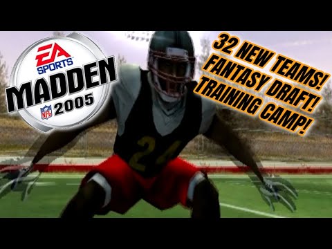 Madden 2005 PS2 Gameplay - 32 New Teams | Fantasy Draft | Training Camp