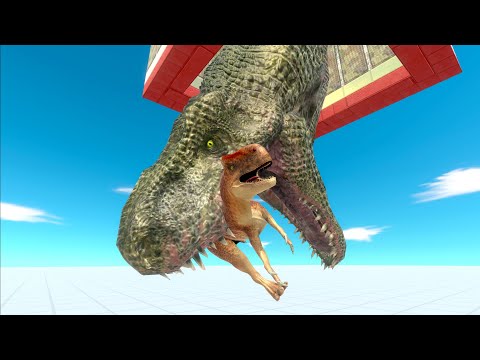GIANT T-REX HEAD FISHING EVERY UNIT - Animal Revolt Battle Simulator