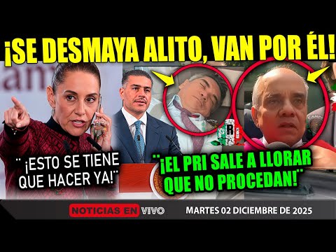 SE ACABÓ! ALITO SE DESMAYA CON ESTA NOTICIA ¡SHEINBAUM APRIETA! FGR ¡FISCAL ACABA DE ANUNCIARLO!