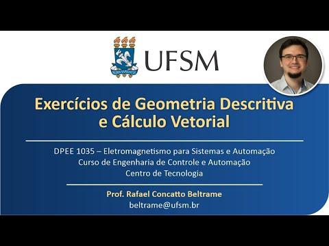 Eletromag #6 - Exercícios de Geometria Descritiva e Cálculo Vetorial