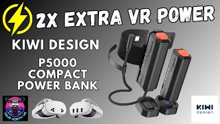 Extend Your VR Game Time! - Kiwi Design P5000 Power Banks Review for Meta Quest & USB-C Type Devices