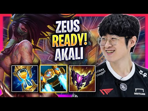 ZEUS IS READY TO PLAY AKALI! - T1 Zeus Plays Akali TOP vs Gragas! | Season 2023