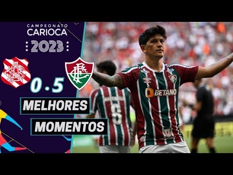 BANGU 0 X 5 FLUMINENSE   MELHORES MOMENTOS COMPLETOS   CARIOCÃO 2023