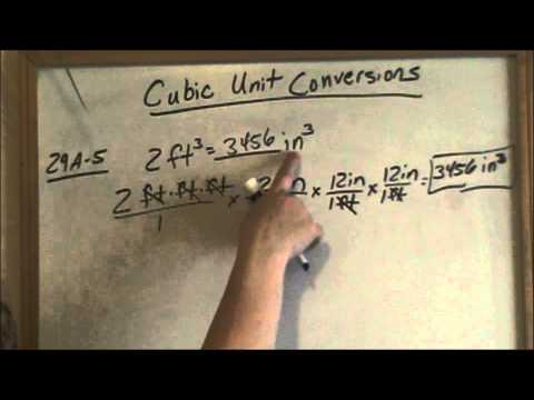 Lesson 29 - Cubic Unit Conversions