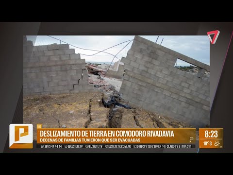 Un DESLIZAMIENTO de tierra obligó a evacuar a FAMILIAS en Comodoro Rivadavia