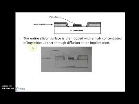 Fabrication steps for NMOS