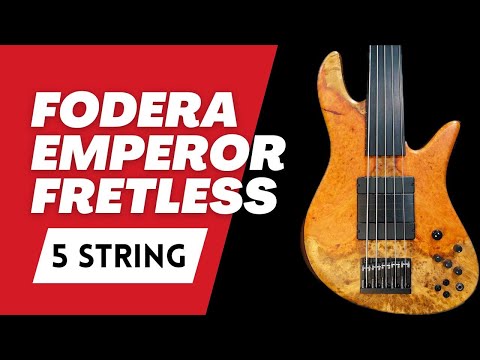 Fretless Bass: Fodera Emperor Bolt-On (Custom) 5 String