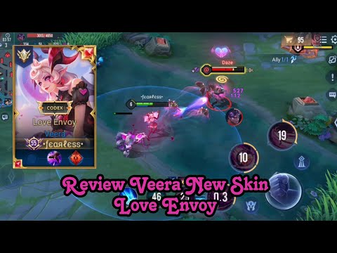 Veera New Skin "Love Envoy" Codex Season 50 || Arena Of Valor | Liên Quân | RoV | 傳說對決 | 伝説対決 | 펜타스톰