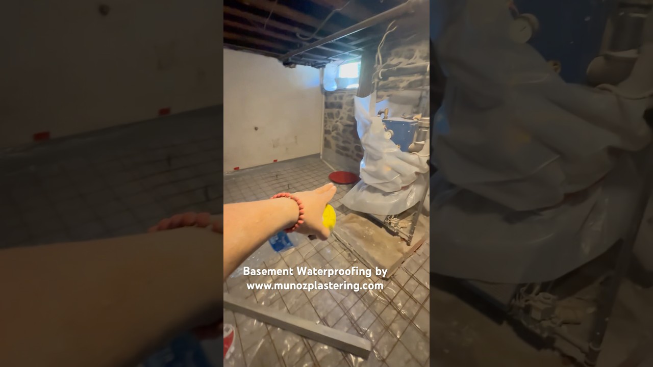 #basement & #crawlspace #waterproofing #frenchdrain #installationservices by #munozplastering, in PA