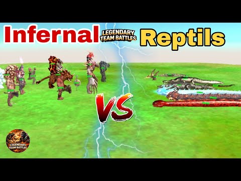 Infernals vs Reptiles 🔥 | ARBS Epic Battle | Animal Revolt Battle Simulator